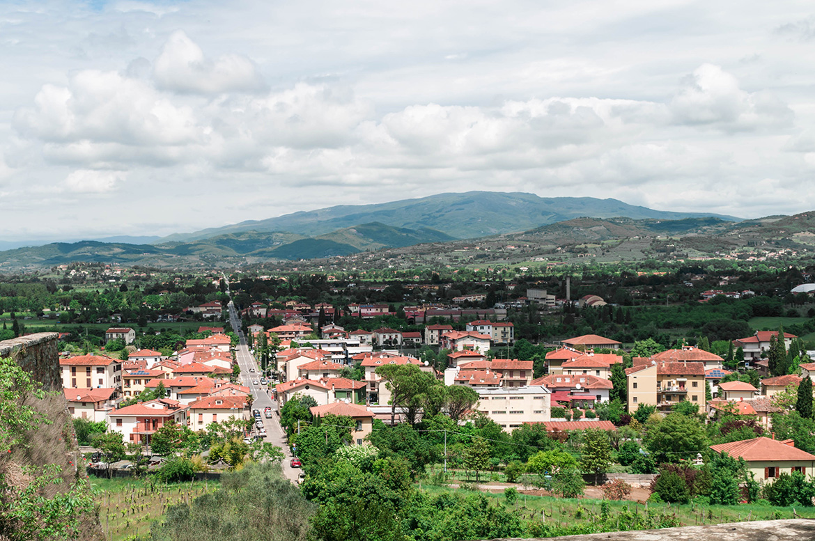 Blick über Arezzo
