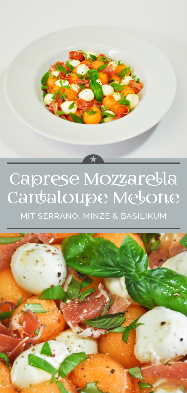 Caprese Mozzarella Cantaloupe Melone