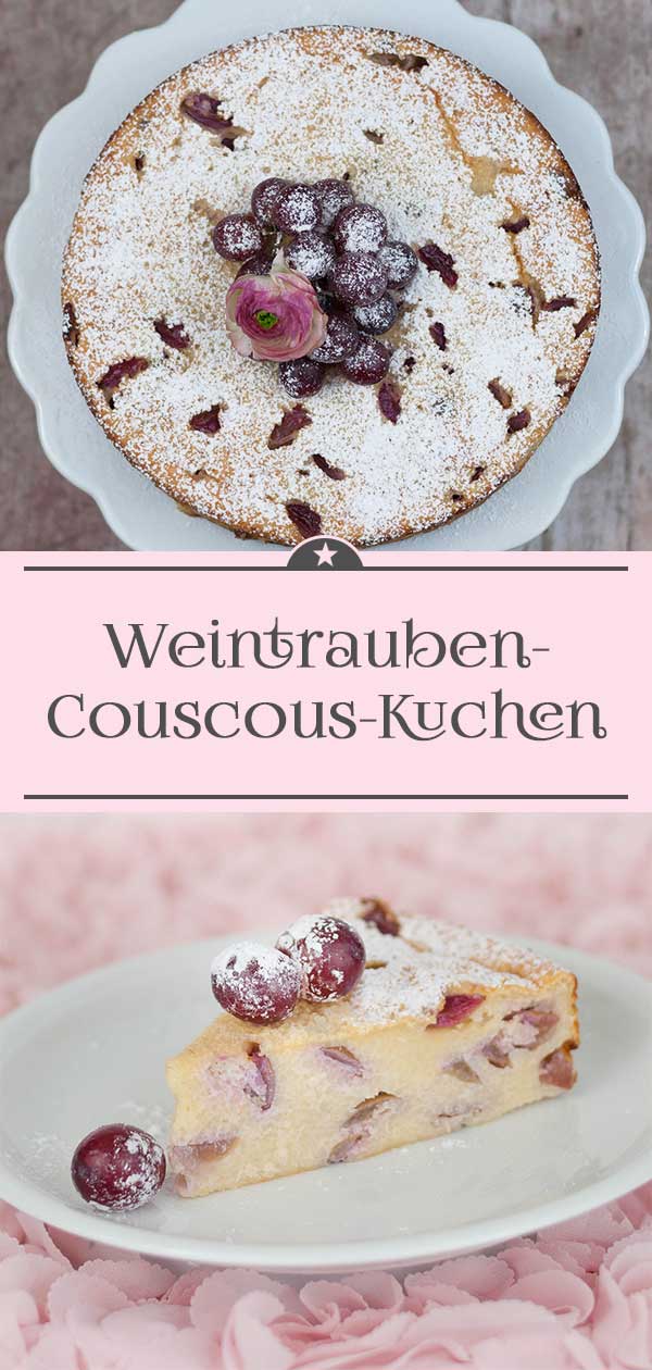 Weintrauben-Couscous-Kuchen